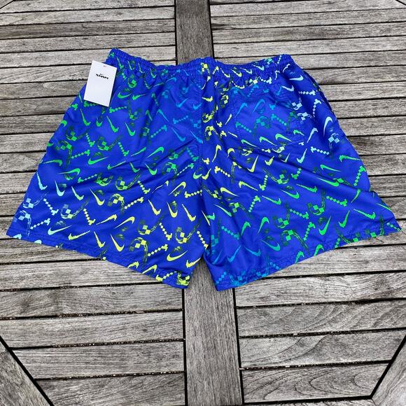 Nike Digi Swoosh Ombre Lap 7" Swim Trunks NESSD516-418 Racer Blue Mens XXL NWT - Picture 1 of 12